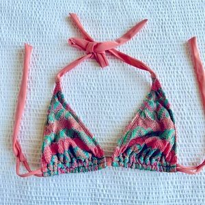 Luli Fama bikini top DD-cup multicolore and gold